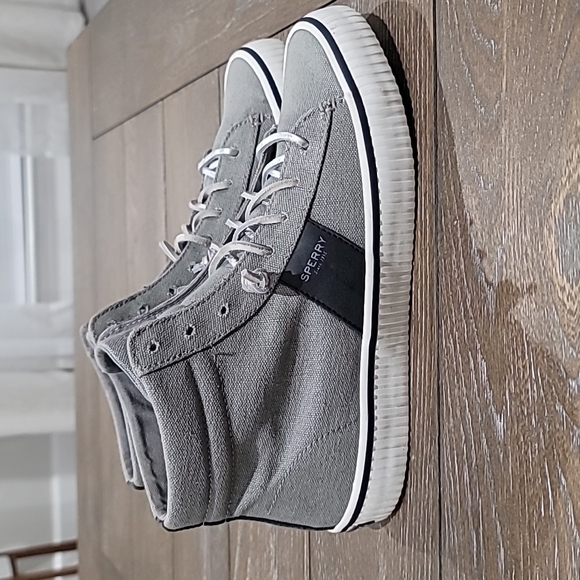 Sperry Rave Verge Hi-Top Sneaker Grey Size 9.5 - Picture 8 of 16